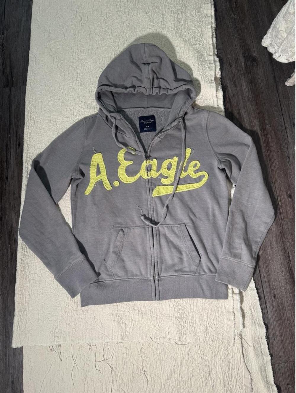 y2k american eagle zip up jacket